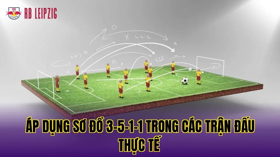 Áp dụng sơ đồ 3-5-1-1 trong các trận đấu thực tế