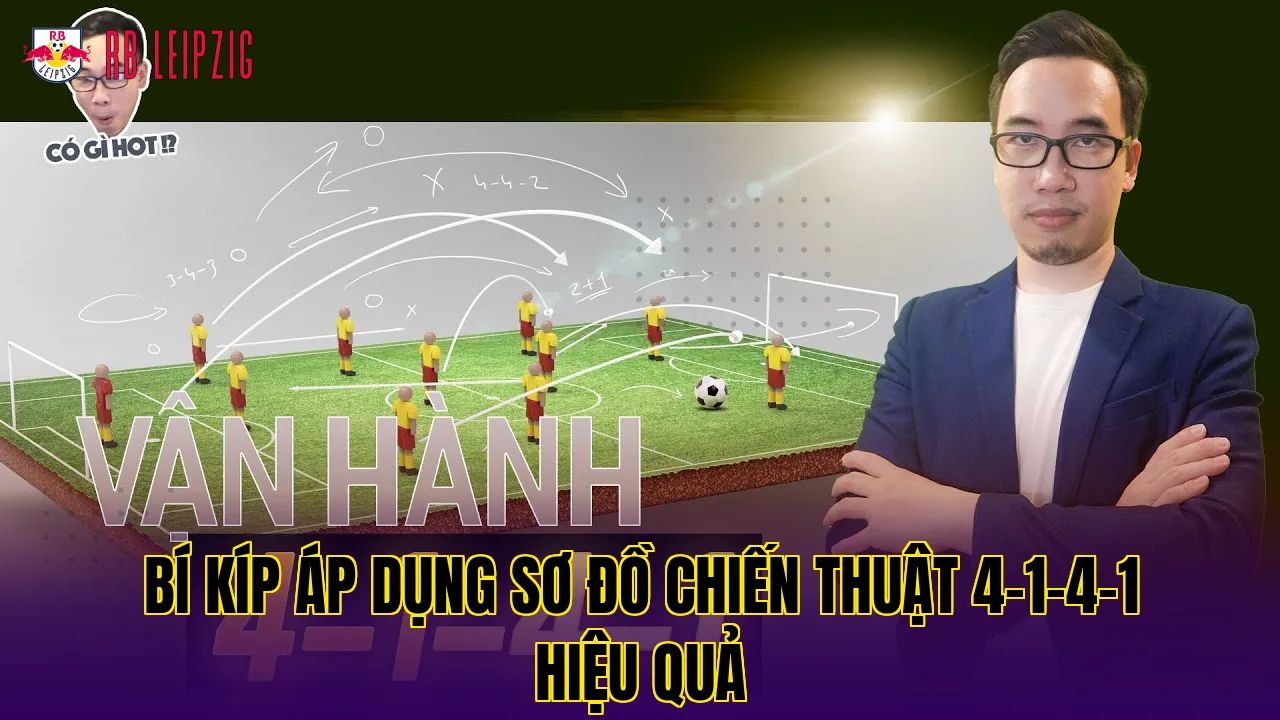 Bí kíp áp dụng sơ đồ chiến thuật 4-1-4-1 hiệu quả