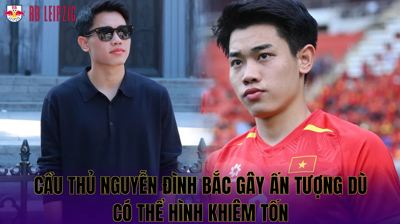 Cầu thủ Nguyễn Đình Bắc gây ấn tượng dù có thể hình khiêm tốn
