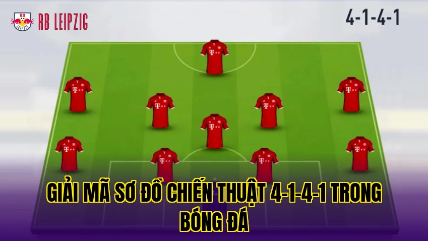 Giải mã sơ đồ chiến thuật 4-1-4-1 trong bóng đá