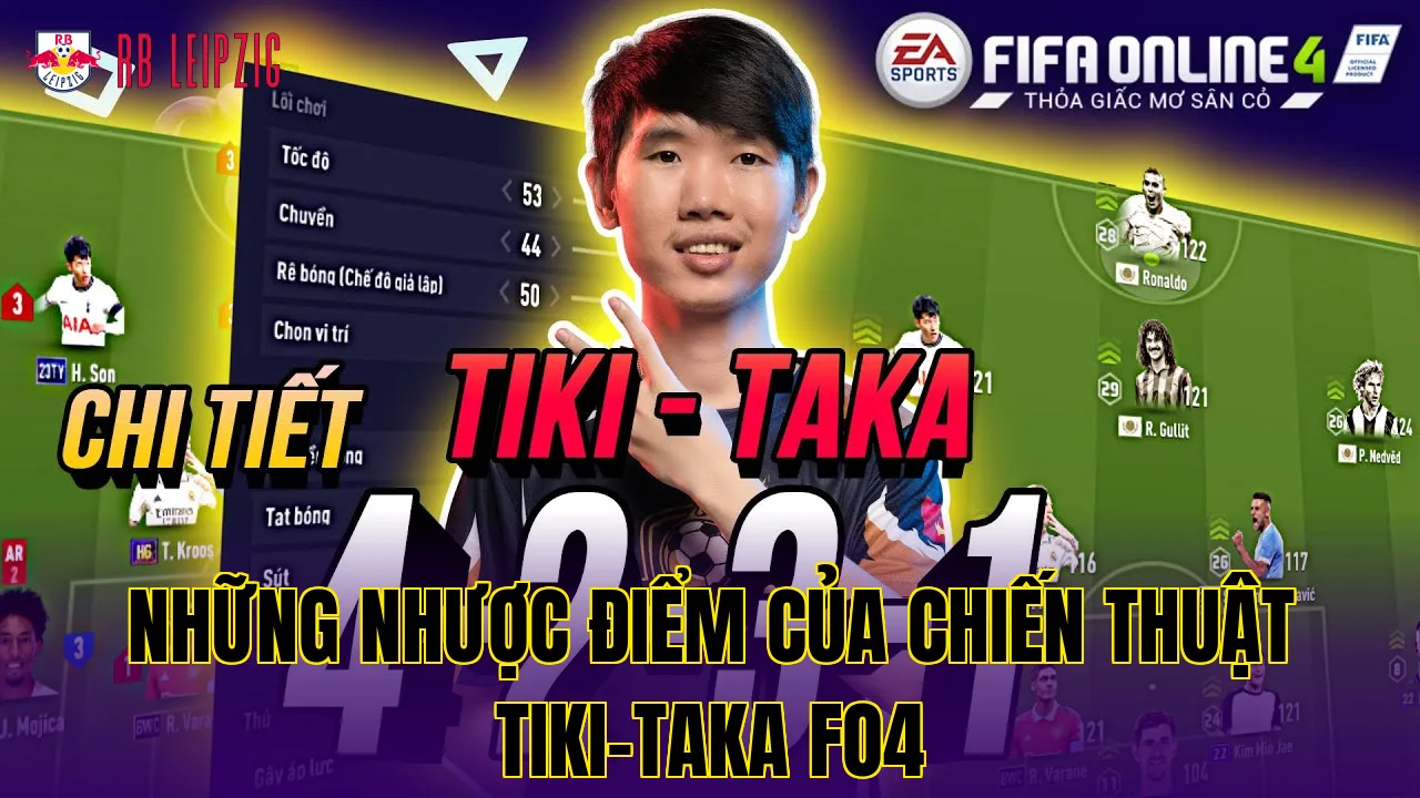 Những nhược điểm của chiến thuật Tiki-Taka FO4