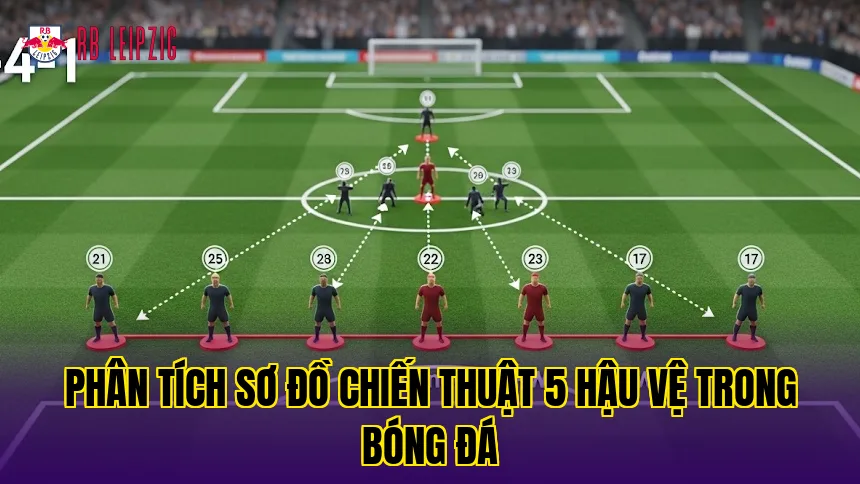 Phân tích sơ đồ chiến thuật 5 hậu vệ trong bóng đá