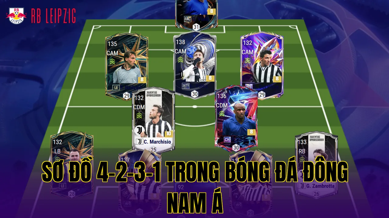Sơ đồ 4-2-3-1 trong bóng đá Đông Nam Á