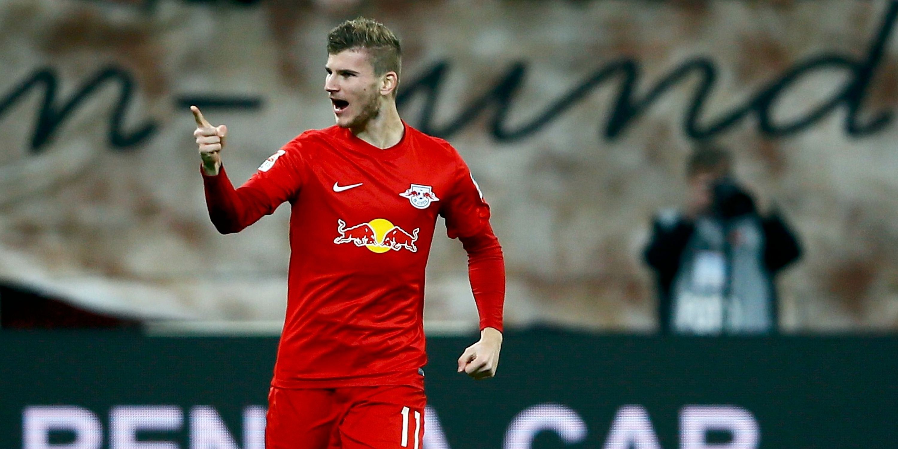 Timo Werner ăn mừng cho RB Leipzig