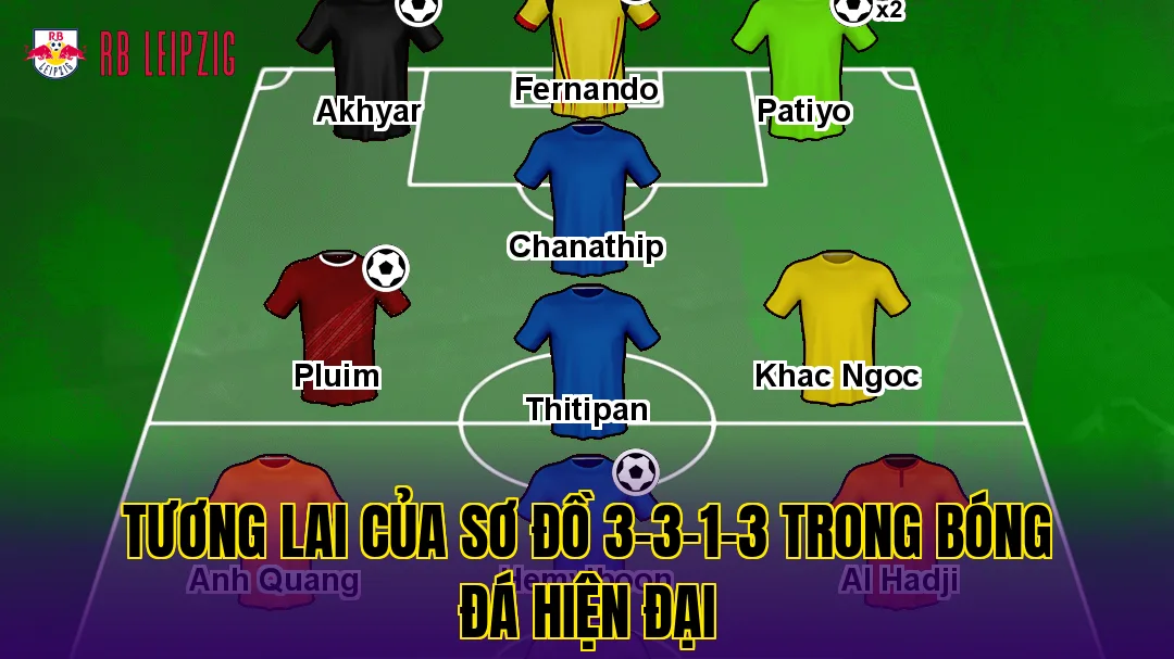 Tương lai của sơ đồ 3-3-1-3 trong bóng đá hiện đại
