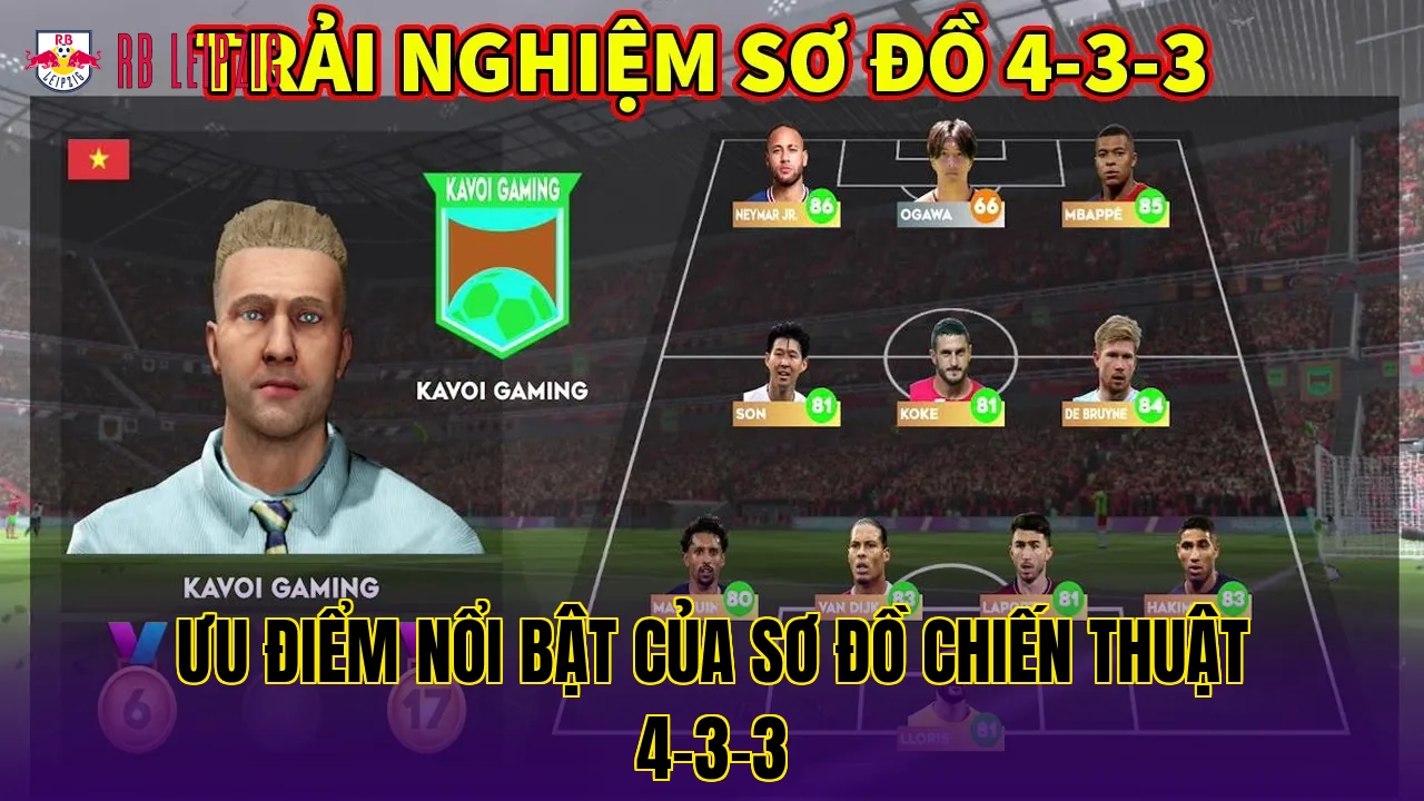 Ưu điểm nổi bật của sơ đồ chiến thuật 4-3-3