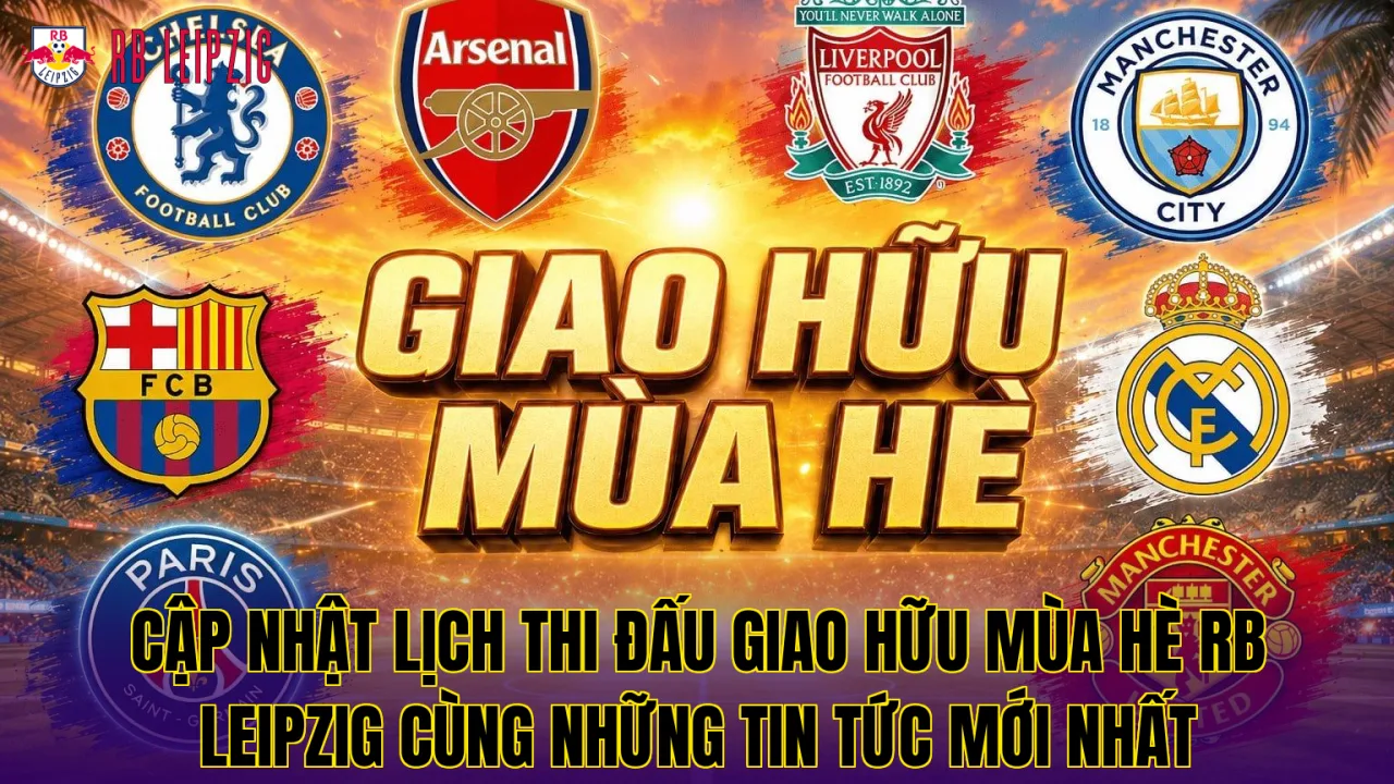 Cập nhật lịch thi đấu giao hữu mùa hè RB Leipzig cùng những tin tức mới nhất