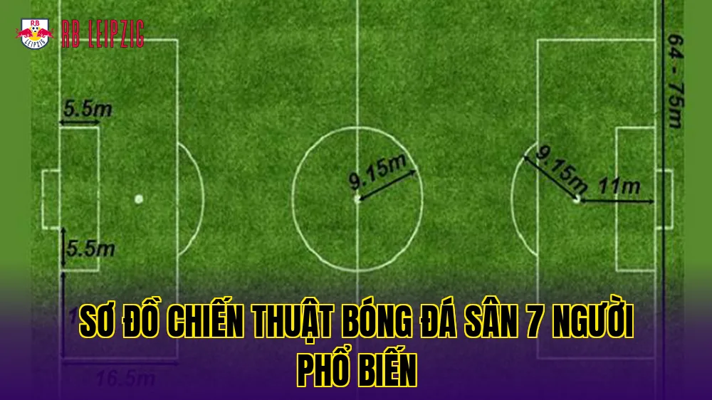 Sơ đồ chiến thuật bóng đá sân 7 người phổ biến