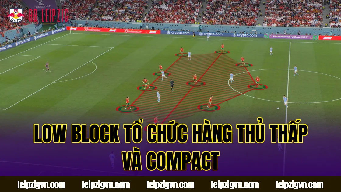 Low block tổ chức hàng thủ thấp và compact