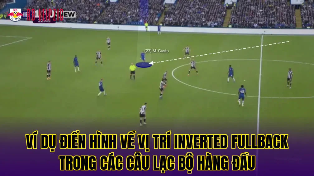 Ví dụ điển hình về vị trí Inverted Fullback trong các câu lạc bộ hàng đầu
